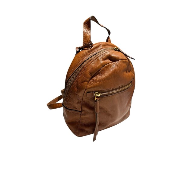 Fossil Leather Mini Backpack Brown | Everyday Casual Hands-Free Bag main image 7